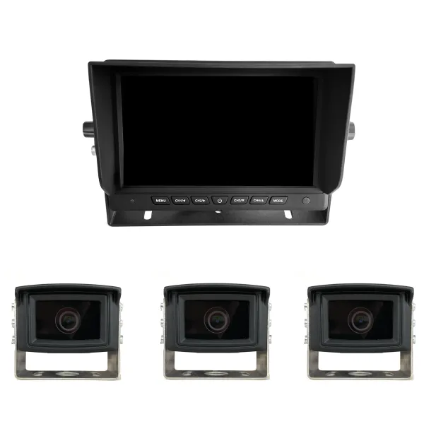7" AHD Kamerasystem QUAD mit 3x HD Kamera 7" AHD Kamerasystem QUAD mit 3x HD Kamera